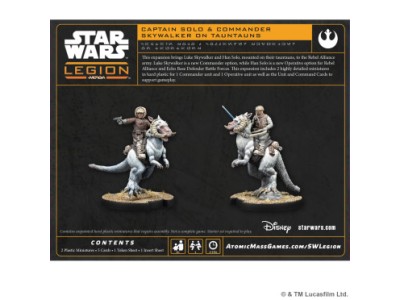 STAR WARS LEGION : CAPTAIN SOLO et COMMANDER SKYWALKER ON TAUNTAUNS
