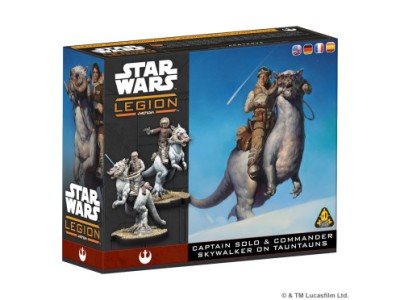 STAR WARS LEGION : CAPTAIN SOLO et COMMANDER SKYWALKER ON TAUNTAUNS