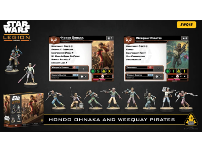 STAR WARS LEGION : HONDO ONAKA ET WEEQUAY PIRATES