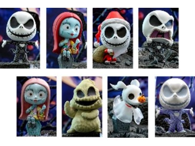 L'ETRANGE NOEL DE MONSIEUR JACK - Assortiment 8 Fig. Cosbi 8cm 