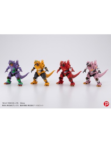 GODZILLA X EVANGELION - Mechagodzilla EVA Colour - Set 4 Statue 9cm 