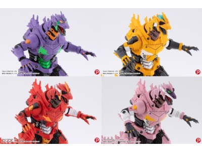 GODZILLA X EVANGELION - Mechagodzilla EVA Colour - Set 4 Statue 9cm 