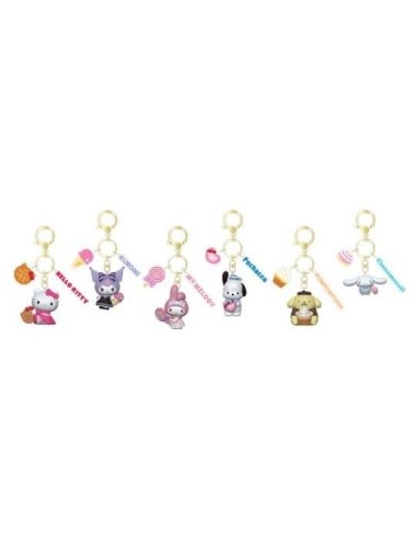 HELLO KITTY - Tea Party Series -Assort 12 Porte-Clés 13cm Blind Box 
