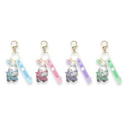 MOLANG - Scooter Series - Assortiment 12 Porte-Clés 6-7cm Blind Box 