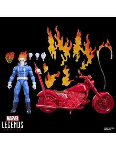 MARVEL - Ghost Rider with Motorcycle - Figurine Legend Series 15cm 