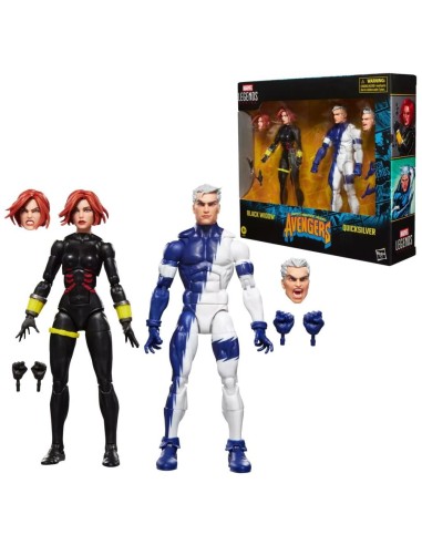 MARVEL - Black Widow & Quicksilver - Figurine Legend Series 15cm 
