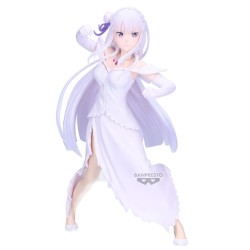 RE ZERO - Emilia - Figurine Espresto 22cm 