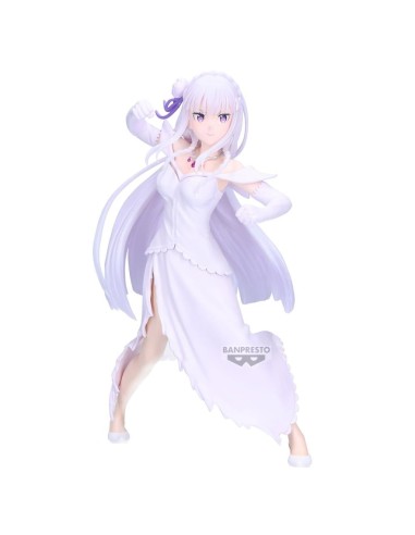 RE ZERO - Emilia - Figurine Espresto 22cm 