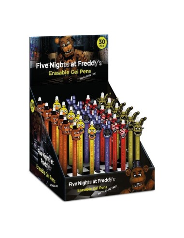 FIVE NIGHTS AT - Stylo à Gel Effaçable +Head Topper (Display de 30pcs) 