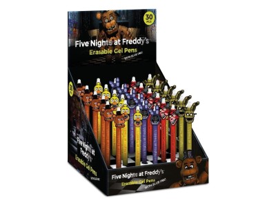 FIVE NIGHTS AT - Stylo à Gel Effaçable +Head Topper (Display de 30pcs) 