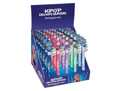 K-POP - Stylo à Gel Effaçable +Head Topper (Display de 30pcs) 