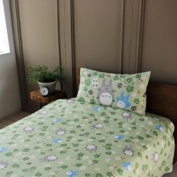 MON VOISIN TOTORO - Totoro Feuille Verte - Ensemble de Literie Natsu 