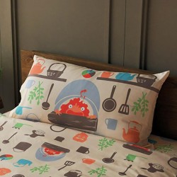 LE CHATEAU AMBULANT - Calcifer - Housse de Coussin Natsu 45x45cm 