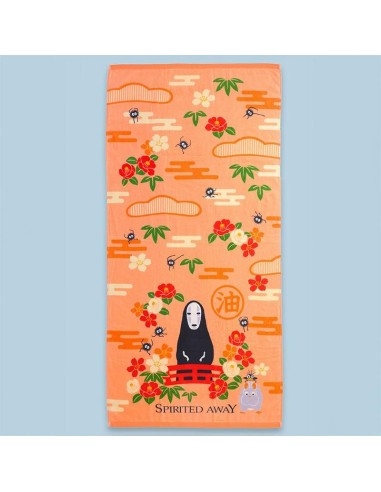 LE VOYAGE DE CHIHIRO - No Face & Fleurs - Serviette de bain 70x140cm 