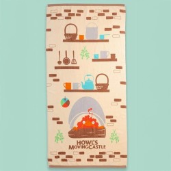 LE CHATEAU AMBULANT-Cuisiner avec Calcifer -Serviette de bain 70x140cm 