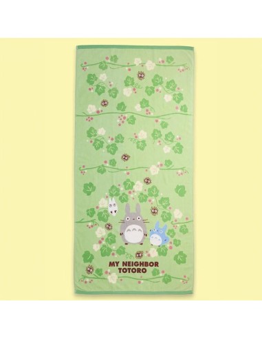 MON VOISIN TOTORO - Totoro Feuille Verte - Serviette de bain 70x140cm 