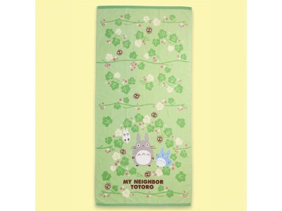 MON VOISIN TOTORO - Totoro Feuille Verte - Serviette de bain 70x140cm 