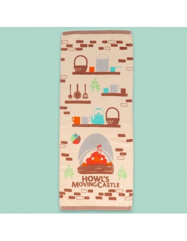LE CHATEAU AMBULANT - Cuisiner avec Calcifer - Serviette Natsu 34x80cm 