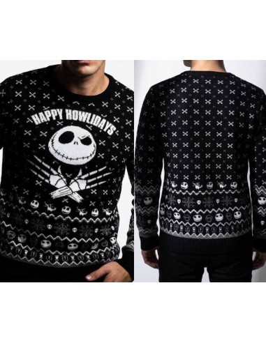 NBX - Jack 'Happy Howlidays" - Pull de Noël Homme (XXL) 