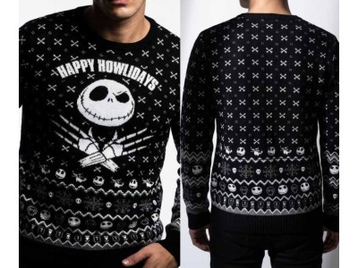 NBX - Jack 'Happy Howlidays" - Pull de Noël Homme (XXL) 