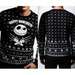 NBX - Jack 'Happy Howlidays" - Pull de Noël Homme (M) 