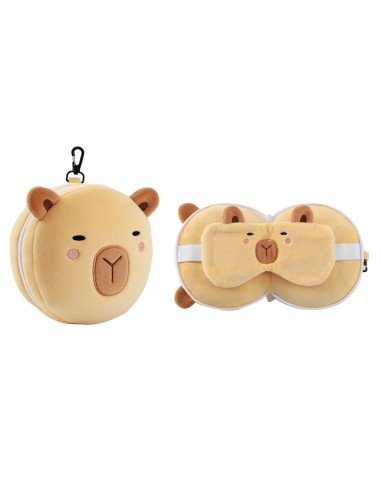 KAWAII - Capybara - Coussin Avec Masque 