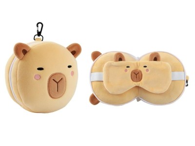 KAWAII - Capybara - Coussin Avec Masque 