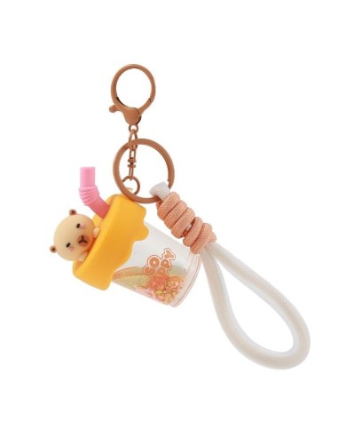 KAWAII - Bubble Tea Capybara - Porte-Clés 