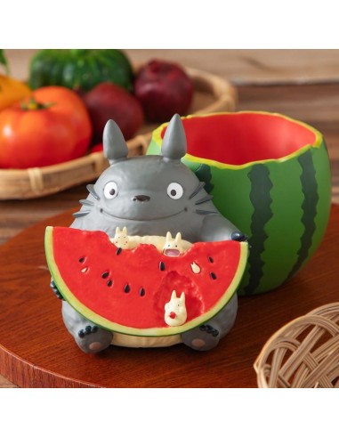 MON VOISIN TOTORO - Totoro Pastèque - Diorama Planter 16.5x13.5x18.5cm 