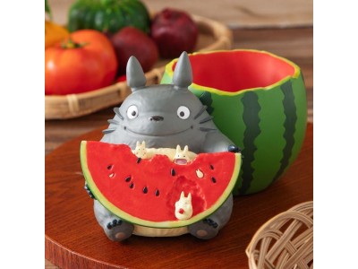 MON VOISIN TOTORO - Totoro Pastèque - Diorama Planter 16.5x13.5x18.5cm 