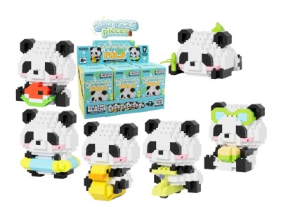 KAWAII BOX - Panda Pals - Kit de Construction (6pcs) 180 à 225pcs 