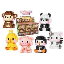 KAWAII BOX - Animal Zoo - Kit de Construction (6pcs) 165 à 205pcs 