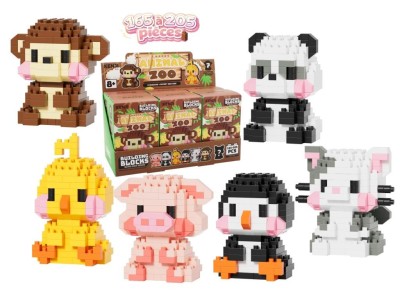 KAWAII BOX - Animal Zoo - Kit de Construction (6pcs) 165 à 205pcs 