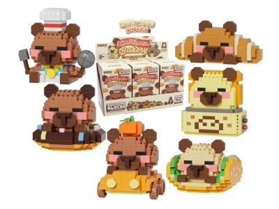 KAWAII BOX - Capybara Bakery - Kit de Construction (6pcs) 200 à 340pcs 