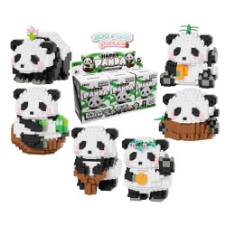 KAWAII BOX - Happy Panda - Kit de Construction (6pcs) 300  à 355pcs 
