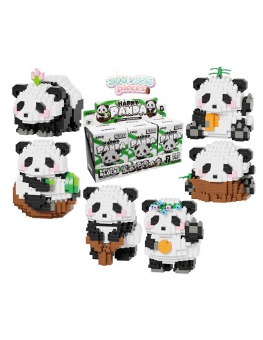 KAWAII BOX - Happy Panda - Kit de Construction (6pcs) 300  à 355pcs 