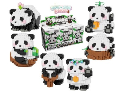 KAWAII BOX - Happy Panda - Kit de Construction (6pcs) 300  à 355pcs 
