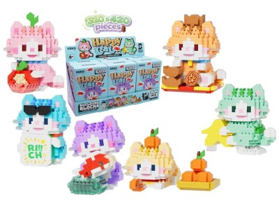 KAWAII BOX - Happy Cat - Kit de Construction (6pcs) 310  à 420pcs 