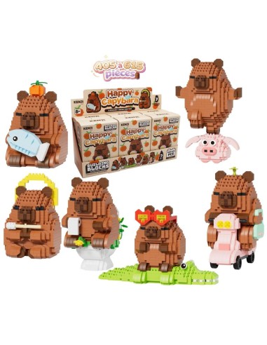 KAWAII BOX - Happy Capybara - Kit de Construction (6pcs) 405 à 615pcs 
