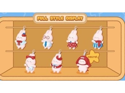 MOMO BUNNY - Vibrant Series - Blind Box Set 6 Peluche 