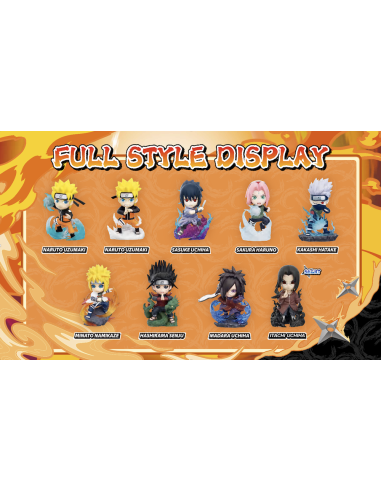 NARUTO SHIPPUDEN - Great Ninja Vol 1 - Blind Box Set 8 Figurine TBAcm 