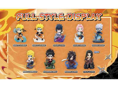 NARUTO SHIPPUDEN - Great Ninja Vol 1 - Blind Box Set 8 Figurine TBAcm 
