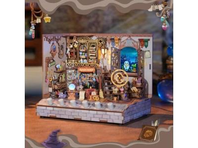 BOOK NOOK KIT - DIY- Magasin Magique - 311pcs + LED Light 