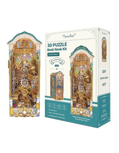 BOOK NOOK KIT - DIY- Tour de l'horloge - 430pcs + LED Light 