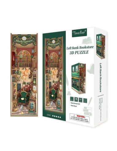 BOOK NOOK KIT - DIY- Librairie de la rive gauche - 347pcs + LED Light 