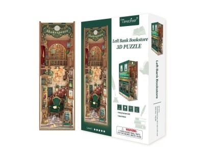 BOOK NOOK KIT - DIY- Librairie de la rive gauche - 347pcs + LED Light 