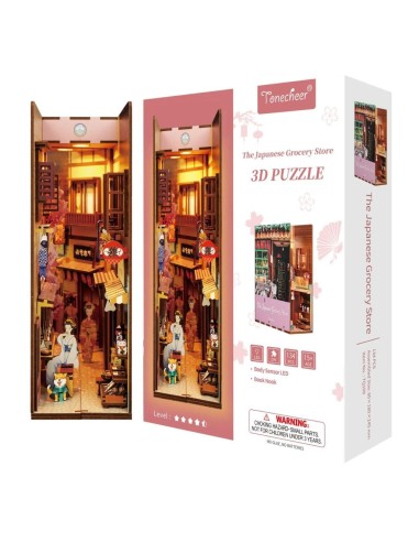 BOOK NOOK KIT - DIY- Epicerie Japonaise - 134pcs + LED Light 