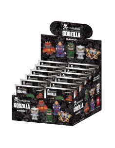 TOKIDOKI X GODZILLA- 1 -3D Foam Magnets in blind bags (Display 12 Pcs) 