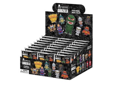 TOKIDOKI X GODZILLA - Series 1 - 3D Foam Bag Clip (Display 24 Pcs) 