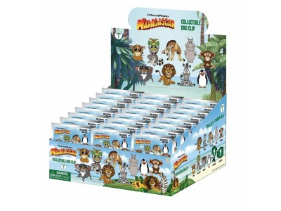 MADAGASCAR - Series 1 - 3D Foam Bag Clip (Display 24 Pcs) 